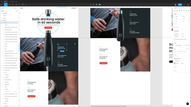 Figma Smart Animate Tutorial - Parallax effect with Gif animation on Website смотреть онлайн