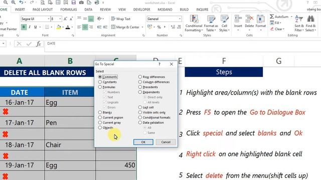 Excel Hacks: Delete all Blank Rows смотреть онлайн