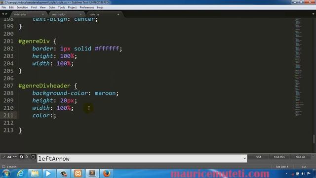 PHP Web Development - How To Make A Website Tutorial 16 - Left Sidebar Design смотреть онлайн