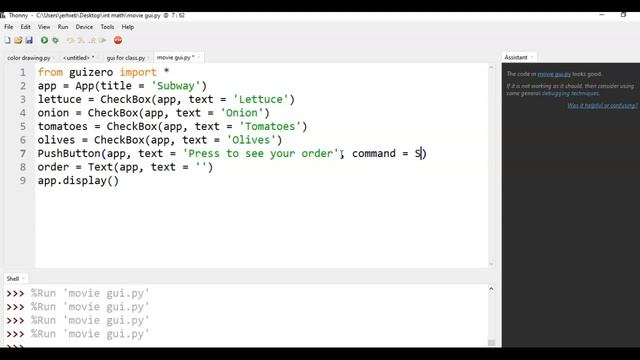 Adding CheckBoxes to Guizero смотреть онлайн