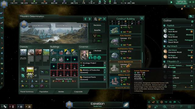 Stellaris 2.2: Constructing An Ecumenopolis