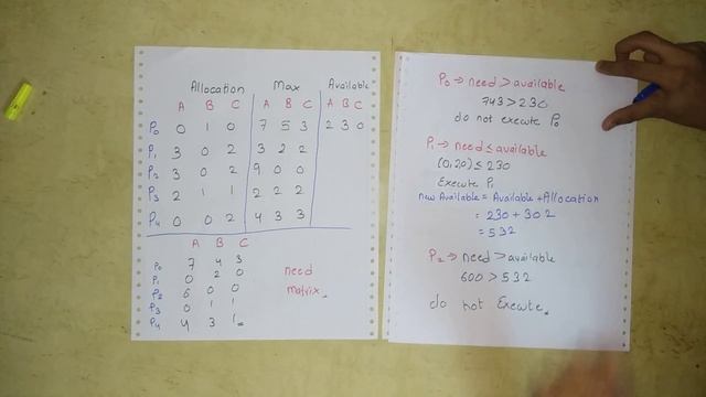 Bankers (Resource Request algorithm) with solve example part 2 in hindi | Operating system series смотреть онлайн