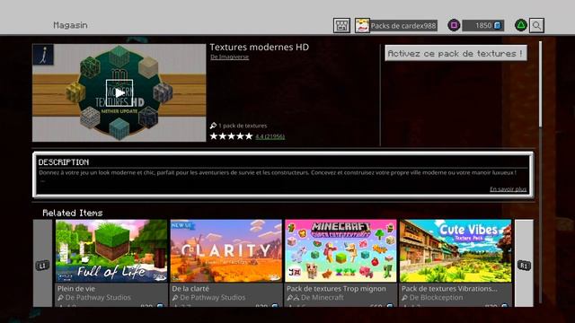 TOP 3 PACKS DE TEXTURE SUR MINECRAFT PS4/PS5 ! смотреть онлайн