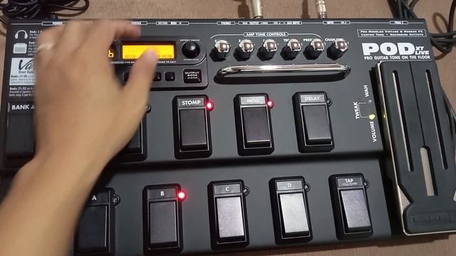 Line 6 POD Live XT Live Guitar Multieffects Sound Demo смотреть онлайн