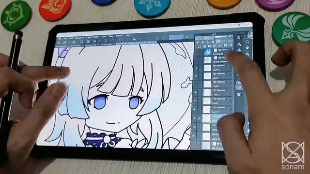 Let's Draw - Genshin Impact Kokomi [Timelapse drawing/Speedpaint] смотреть онлайн