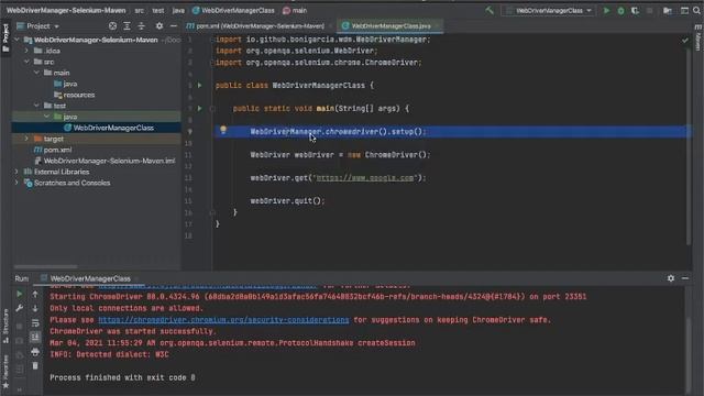 How to use WebDriverManager Class in Selenium [Updated Version] (2021) | Selenium - Java смотреть онлайн