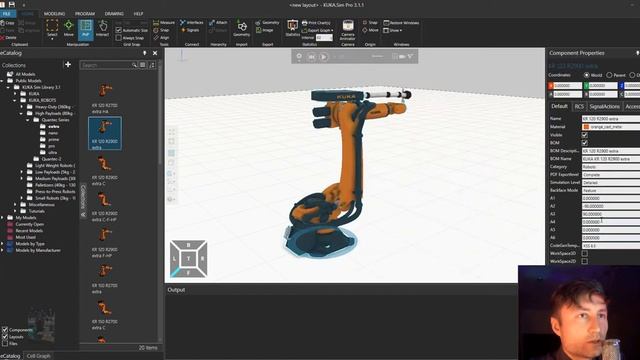 Kuka sim Pro. Lesson1. Расположение объектов смотреть онлайн