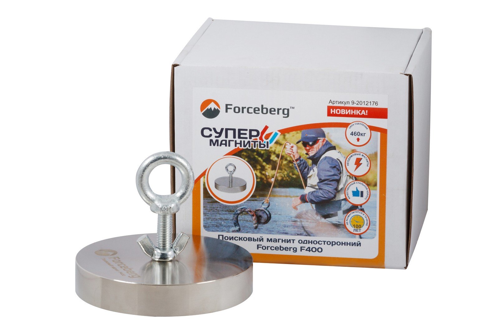 Поисковый магнит односторонний Forceberg F400 смотреть онлайн