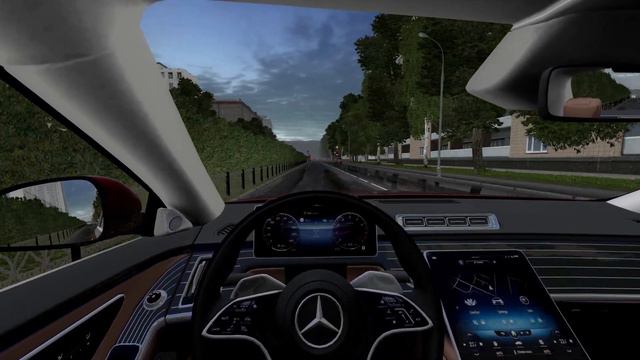 2021 Mercedes S450 4MATIC - City Car Driving | Logitech G29 смотреть онлайн