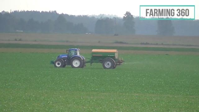 Fertilizing 2018 | Amazone ZG B 8200 Drive & New Holland t7.270 смотреть онлайн