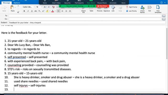 Failed In OET Writing? View Amy Vineyard's Brainstorming Letter Correction Video Now & Ace Next Tim