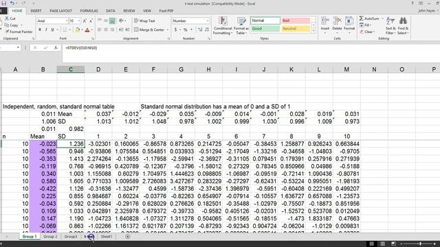 Creating random samples for simulation in Excel смотреть онлайн