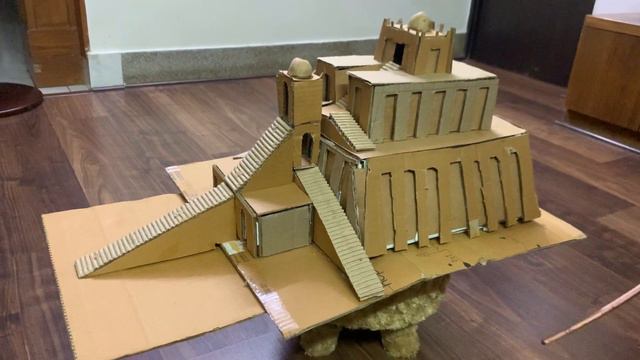 Ziggurat By Omar -  Credits - Chevy’s Creative #ziggurat #artandcraft #schoolproject #easycraft #su