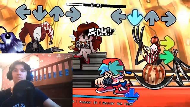 ПЕСЕННАЯ СХВАТКА || Friday Night Funkin' || Мод на Library of Ruina смотреть онлайн