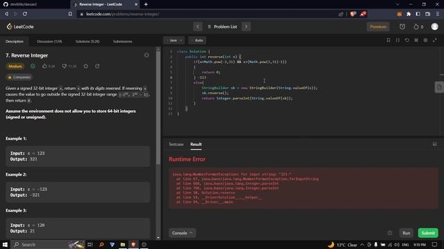 Problem Solving in java #java #programming #program solving #reverse number #leetcode #java complet смотреть онлайн