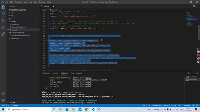 How to upload Files to S3 bucket using Terraform? | Create Directory | Terraform Tutorial смотреть онлайн