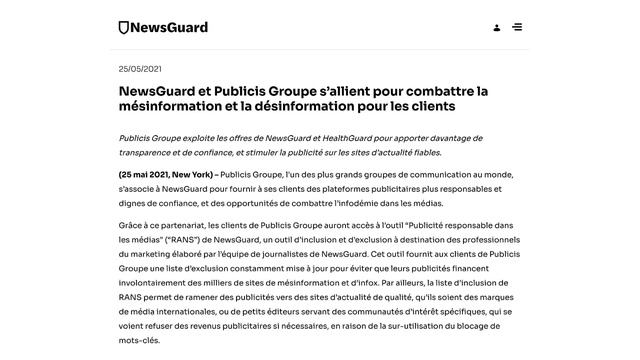 Newsguard : la stratégie de l'étranglement смотреть онлайн
