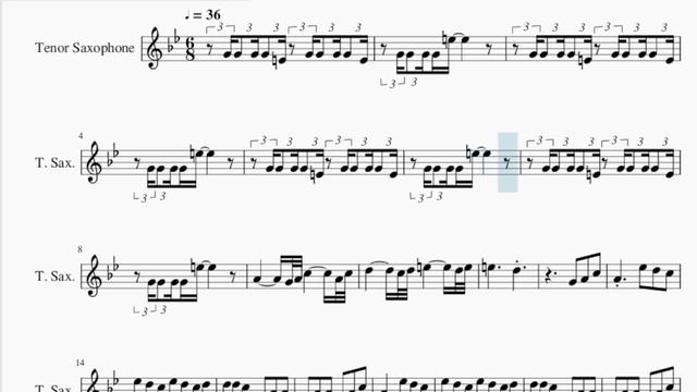 SUPER EASY Tenor Sax Sheet Music: How to play Dangerous Woman by Ariana Grande смотреть онлайн