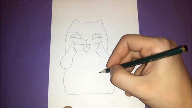 Как нарисовать КОТА ПЕРСИК, Рисуем стикер из ВК смотреть онлайн