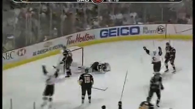 Oleg Saprykin scores nice goal vs Sabres in game 1 for Senators (2007) смотреть онлайн