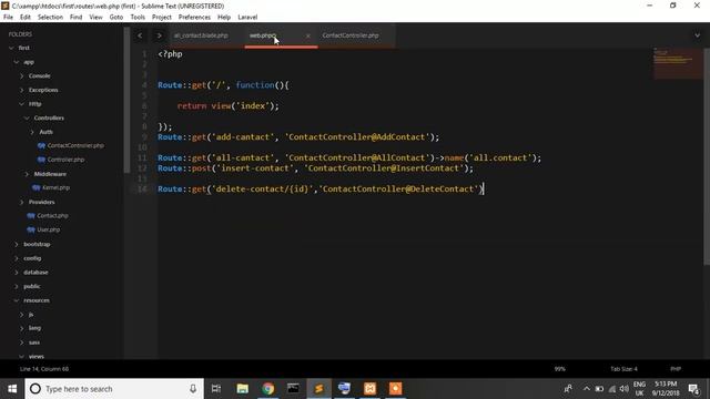 Learn Laravel 5.7 from scratch | Laravel tutorial 19 (delete) Query Builder смотреть онлайн