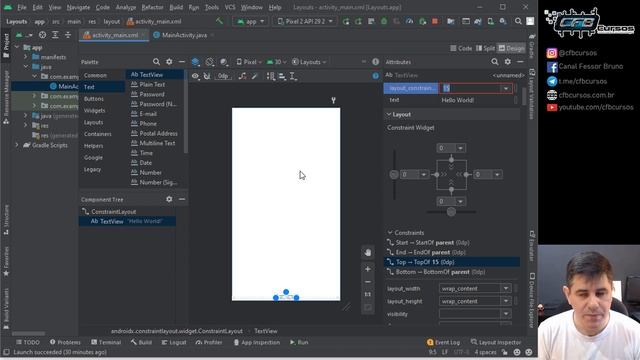 Construindo Layout no Android Studio #P1 [Curso de Android Studio] - Aula 16 смотреть онлайн