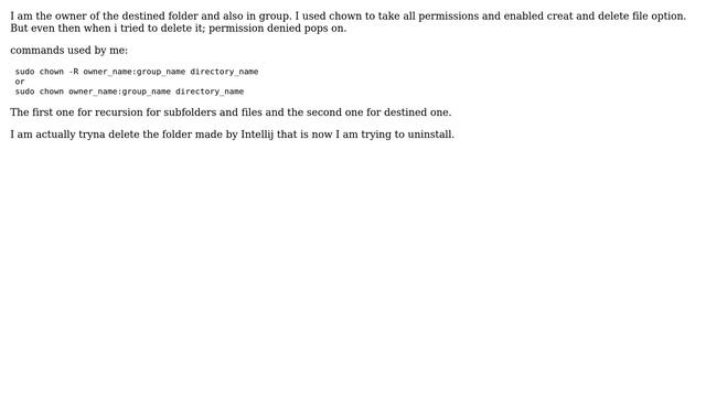 Ubuntu: Permission denied during deletion of folder in UBUNTU смотреть онлайн