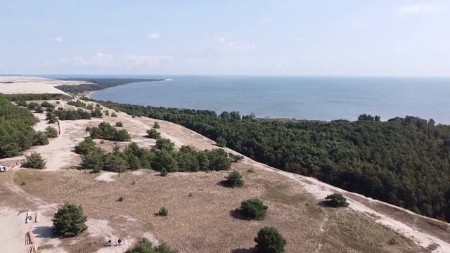 Куршская коса с высоты птичьего полета смотреть онлайн