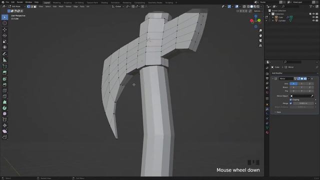 Low Poly Axe Modelling in Blender 3.2.0 | Timelapse | Capuccino 3D смотреть онлайн