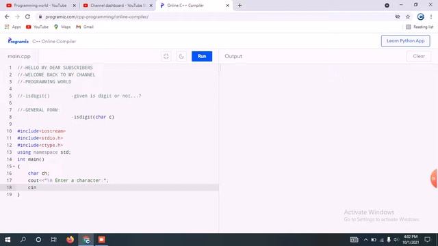 C++ PROGRAMS || ISDIGIT()OR NOT...? смотреть онлайн