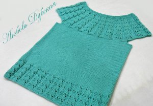 ВЯЗАНИЕ | ТОП СПИЦАМИ | С КРУГЛОЙ КОКЕТКОЙ | Мастер класс.