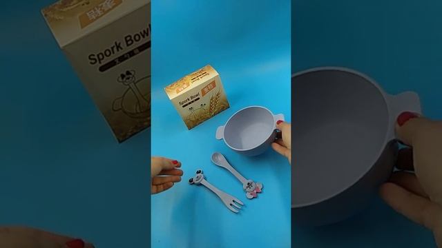 Набор бамбуковой посуды: тарелка, вилка+ложка смотреть онлайн