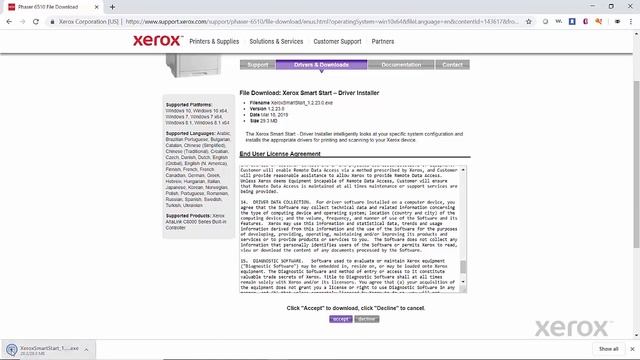 Xerox® Phaser® 6510 Print Driver Install For Windows