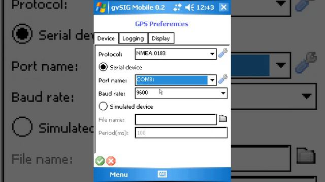 gvSIG Mobile Pilot 0.2, PDA HP iPAQ, bluetooth, GPS смотреть онлайн