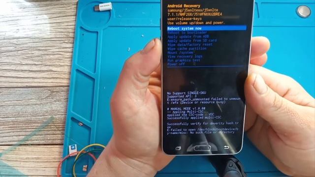 Сброс настроек Samsung J5 2016 j510fn/Hard reset/ Режим прошивки Samsung J5 2016 смотреть онлайн