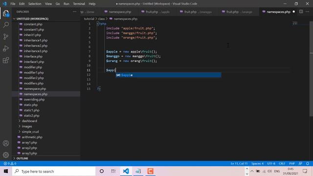14-OOP PHP NAMESPACE смотреть онлайн