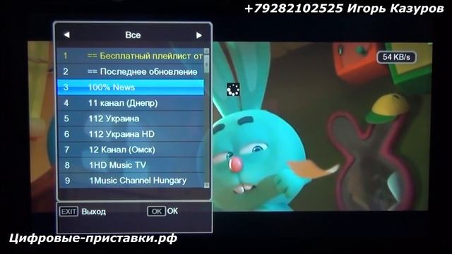 Как бесплатно на  DVB T2 приставке смотреть 1000 каналов