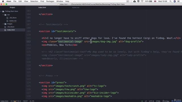 4.11 The Bootstrap Carousel Part 1 смотреть онлайн