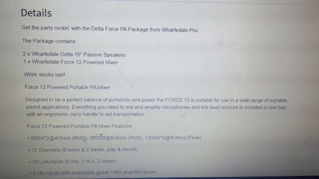 Wharfedale Force 12 with Delta 15 Passive Speakers. смотреть онлайн