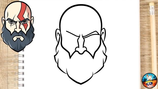 HOW TO DRAW KRATOS ( GOD OF WAR ) Step by Step Drawing смотреть онлайн