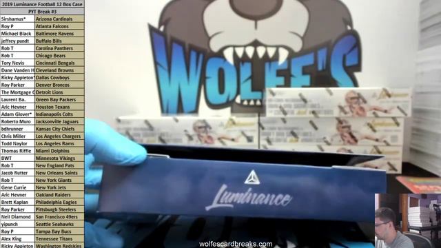 2019 Luminance Football 12 Box Case PYT Break #3 смотреть онлайн