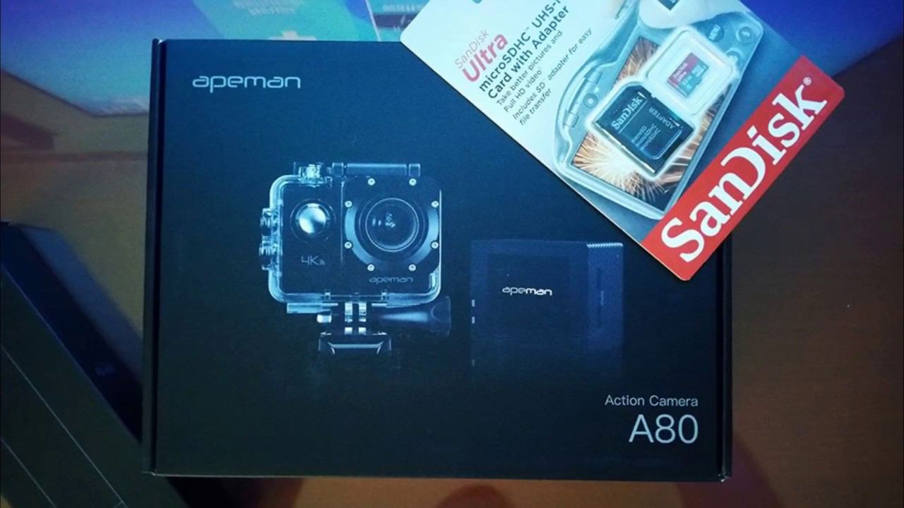 Первые шаги с экшн-камерой Apeman A80.