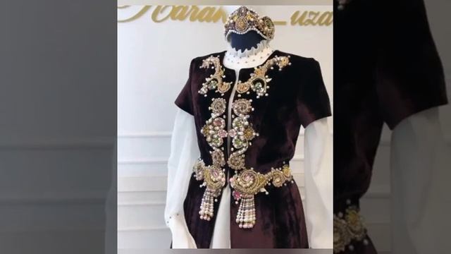 Казахская национальная одежда.Камзолы,саукеле,кароны,пояса @user-tr4xm7cs7d смотреть онлайн