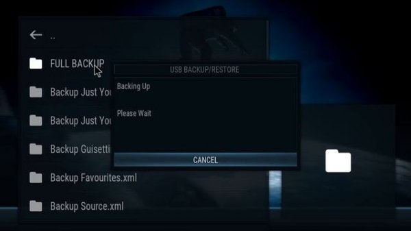 Kodi - How to make a backup