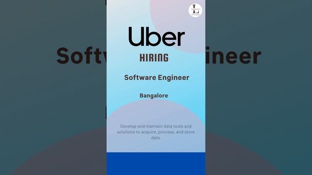 Join Uber Bangalore as a Software Engineer II - Data, with Python, SQL, and Java expertise смотреть онлайн