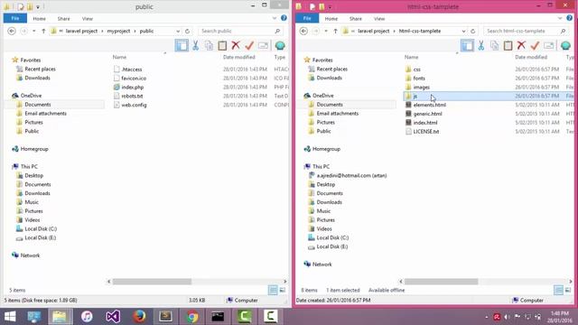 How to add html/css tamplete into Laravel смотреть онлайн