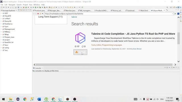 Install Tabnine in Eclipse смотреть онлайн