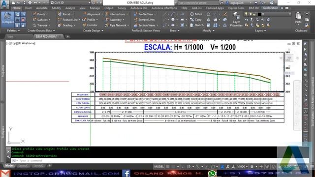 AUTOCAD CIVIL 3D 2018 - RED DE AGUA POTABLE смотреть онлайн