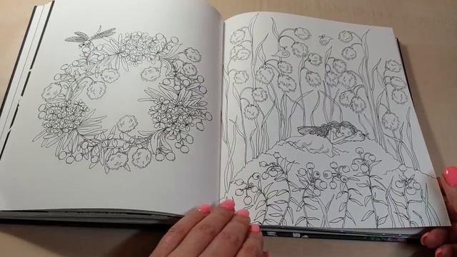 ***FLORA By Maria Trolle*** Flip Through || Обзор РАСКРАСКИ || Coloringbook