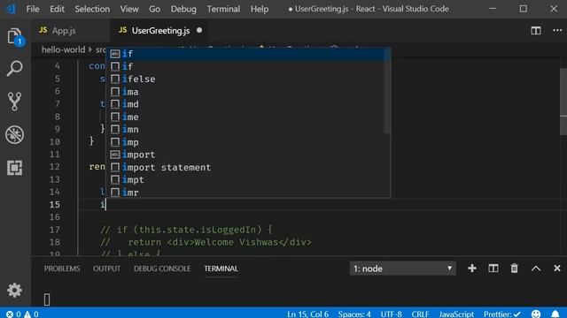 ReactJS Tutorial - 16 - Conditional Rendering смотреть онлайн